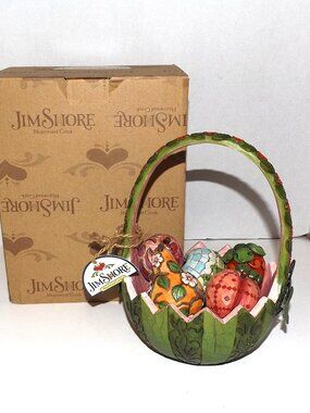 2007 Jim Shore Heartwood Creek A Taste Of Summer’s Goodness Basket Boxed